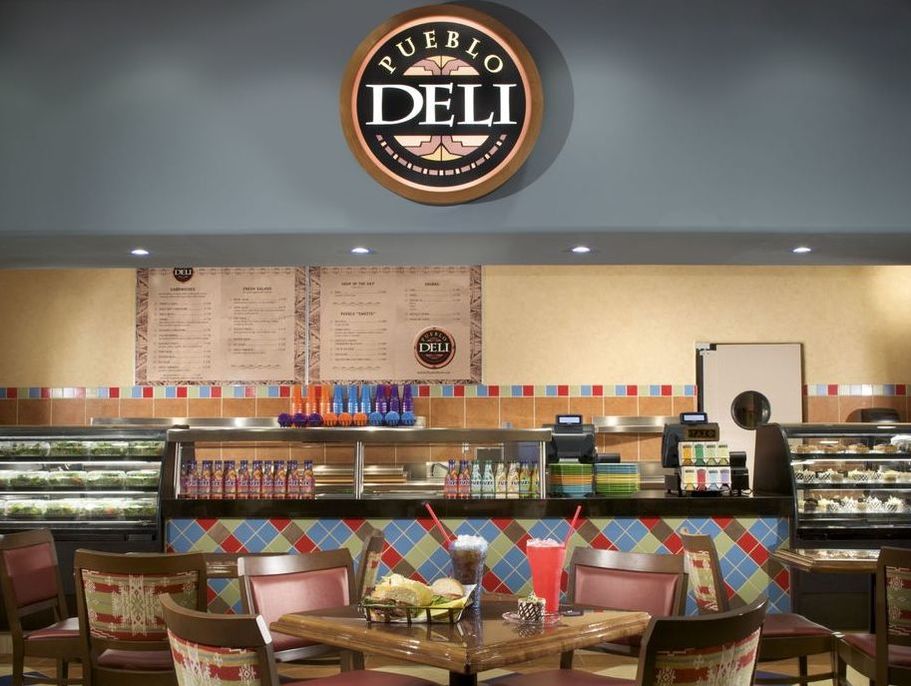 Deli counter and seating