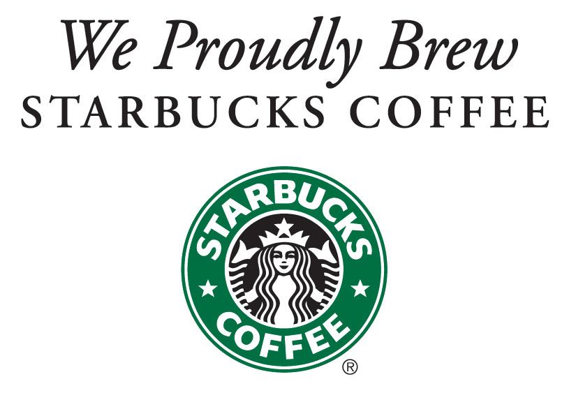 We Proudly Brew Starbucks logo